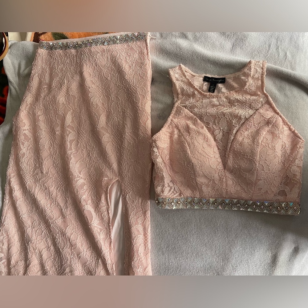 2 pc peach Bodycon Dress